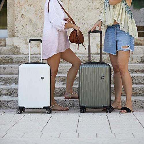 Gunmetal Expandable Hardside Luggage with Spinner Wheels and TSA Lock, Carry-On 19-Inch A864961