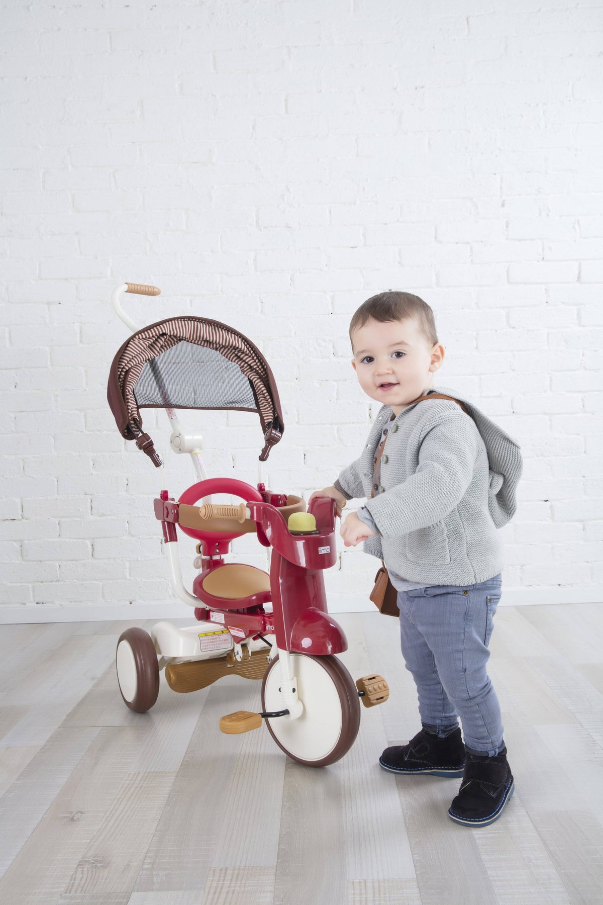 3-in-1 Folding Tricycle with Canopy White F9251