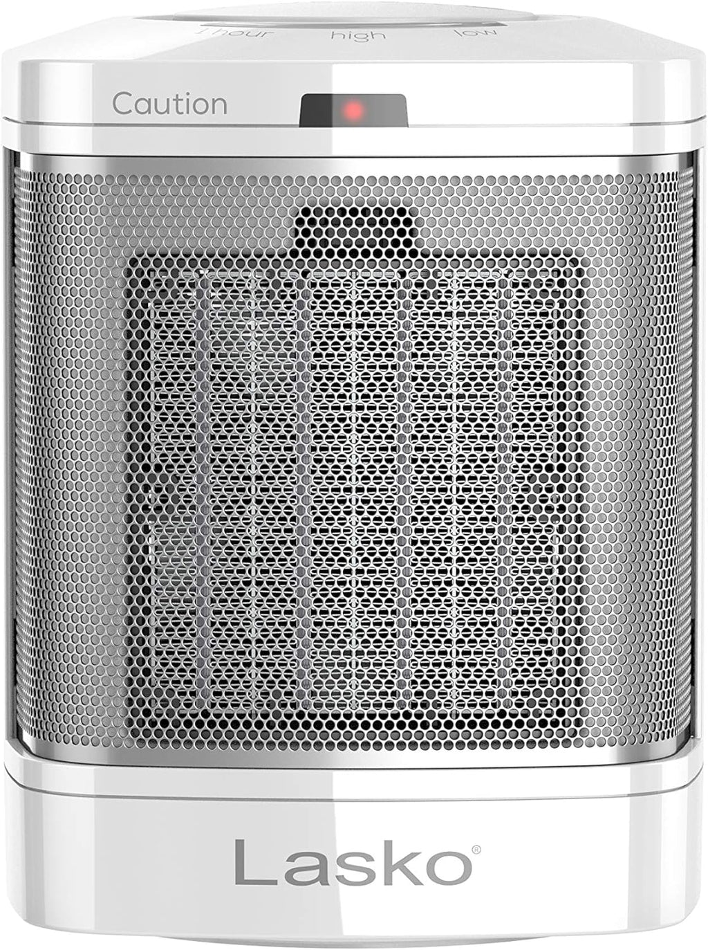 Ceramic Adjustable Thermostat Space Heater, Non-Oscillating, Small Portable Ceramic Space Heater, White C216