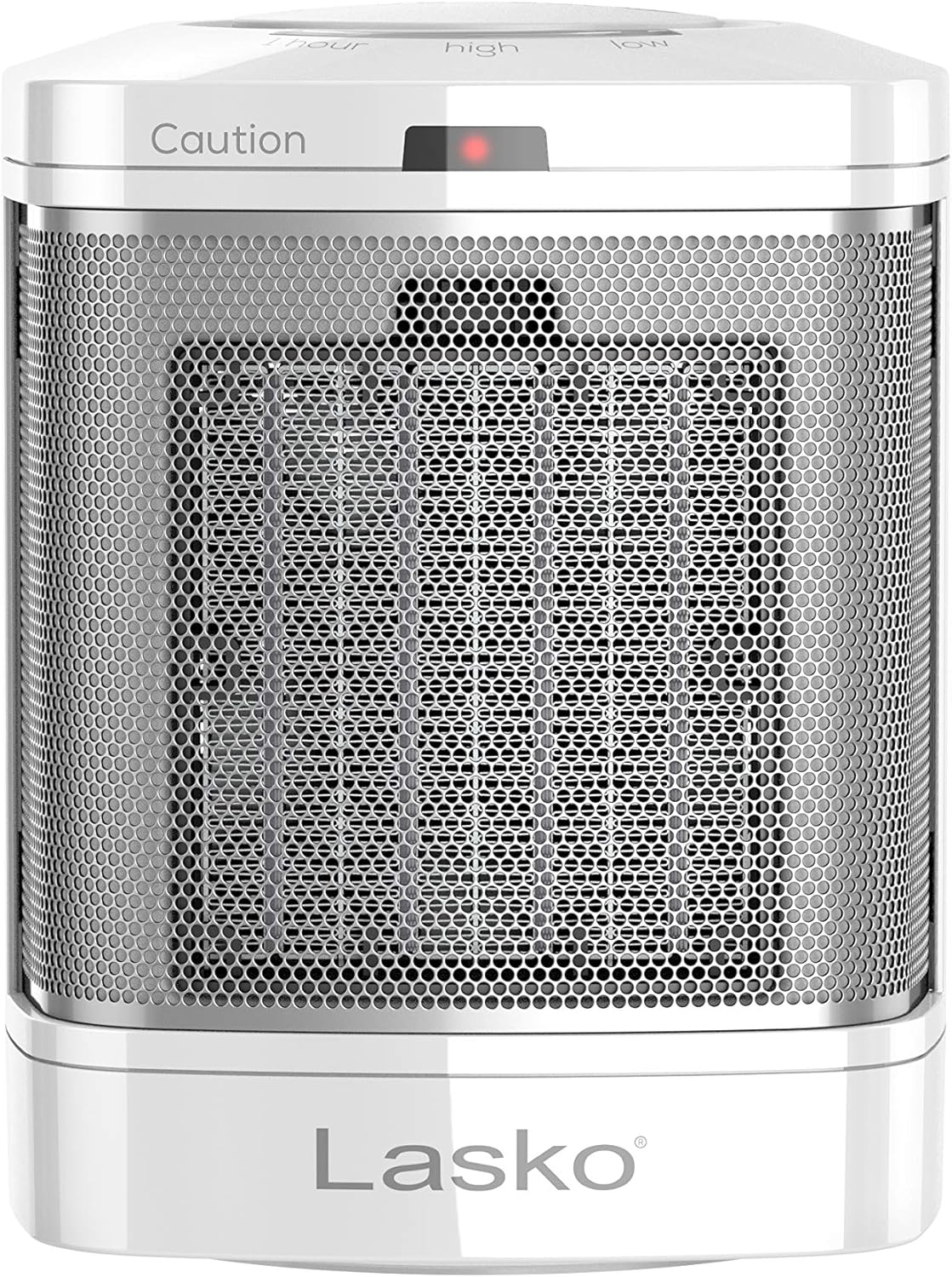 Ceramic Adjustable Thermostat Space Heater, Non-Oscillating, Small Portable Ceramic Space Heater, White C216