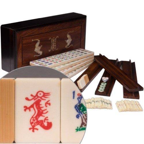 American Mahjong Set with Bone & Bamboo Tiles H565089
