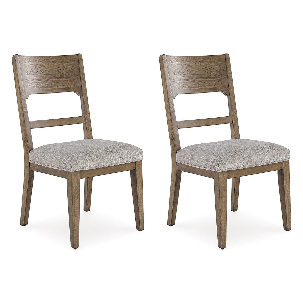 Brown & Tan Traditional Dining Chair Set of 2 C924