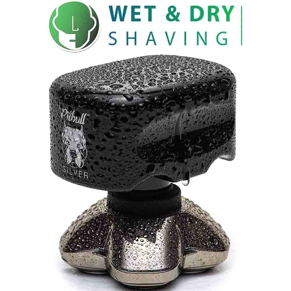 Silver PRO Electric Head & Face Shaver, 4 Razor Rotary Trimmer I151384