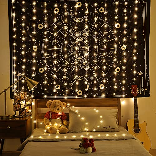 13 Strings 6.6 x 5 ft 8 Modes Curtain String Lights W426593