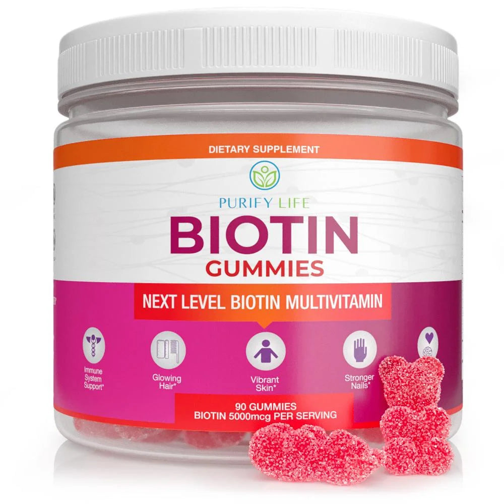 Biotin Gummies Multivitamin Supplement 90 Gummies J6390