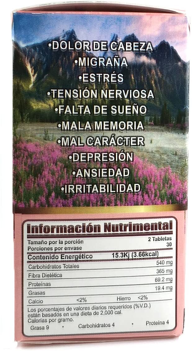 2 Cajas Me Vale Madre 60 Caps. Each Box Headache Migraine & Stress A286166
