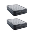 Queen Air Mattress with Built-in Electric Pump Gray 2 Pack D378887