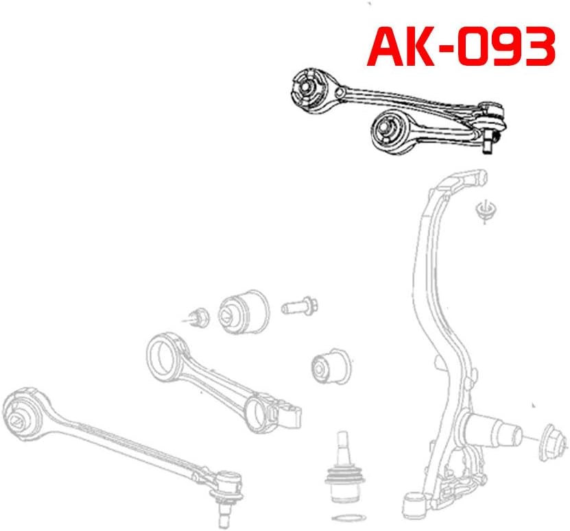 Adjustable Front Upper Control Arms with Ball Joints Set of 2 N3619