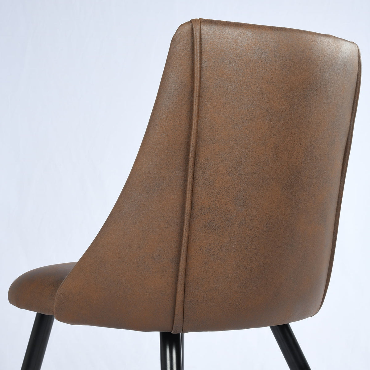 Upholstered Faux Leather Dining Chairs Set of 2 P4640