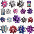 16 Gift Bows with 2 Rolls Curling Ribbons A4447