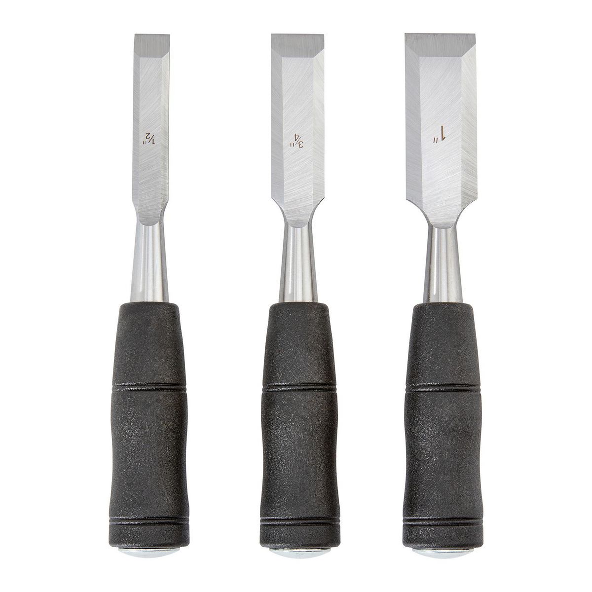 Wood Chisel Set with PVC Handles, 3-Piece F10576