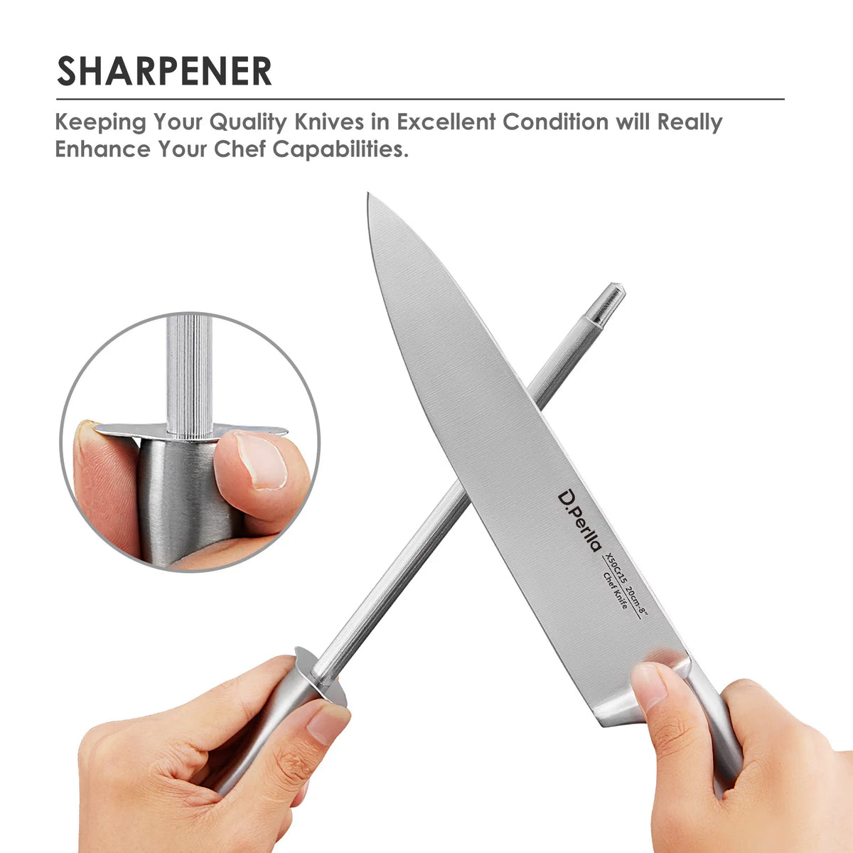 14 Piece High Carbon Stainless Steel Kitchen Knife Set with Acrylic Stand K40513