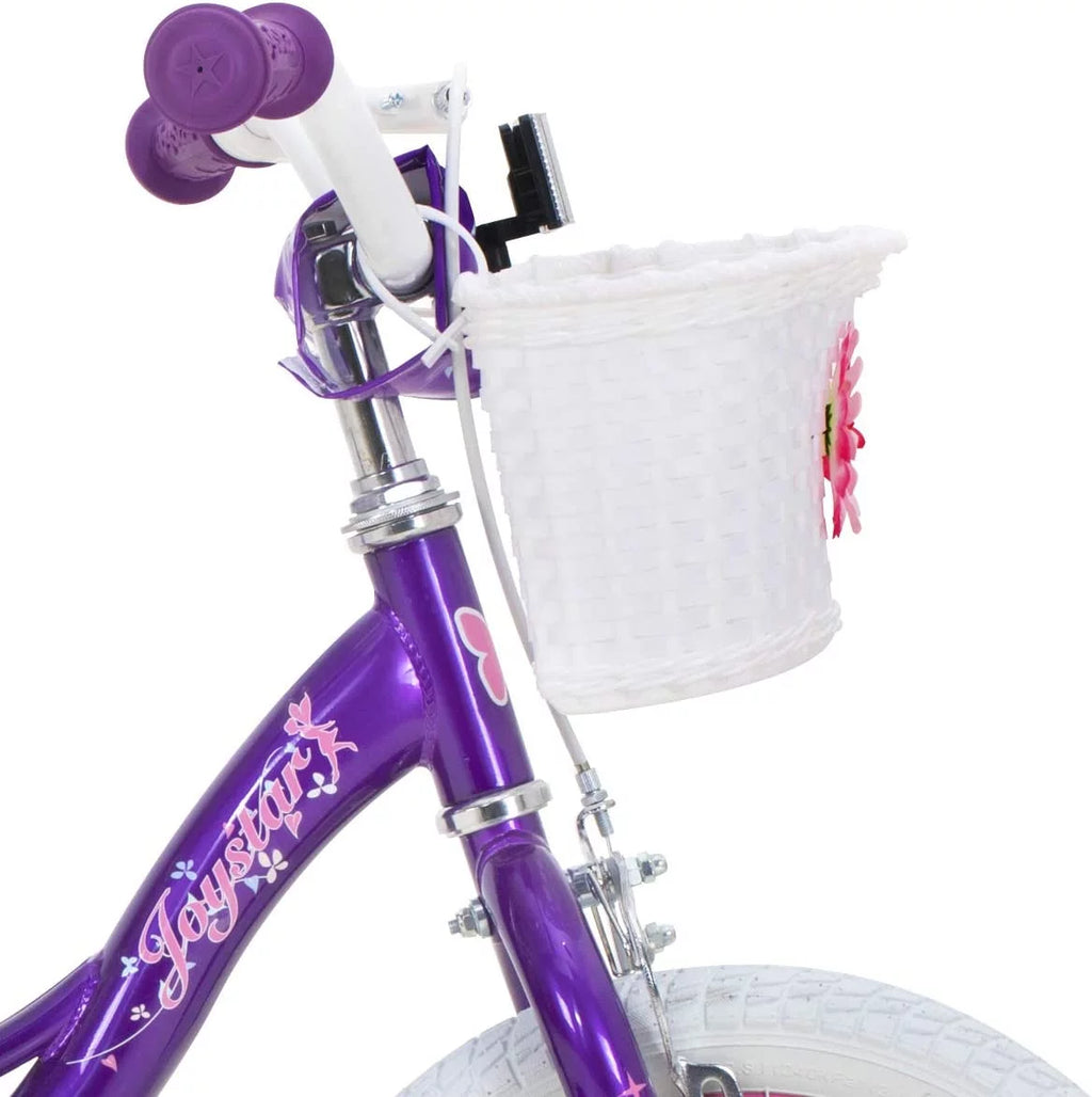 Pink 18 inch Kids Bike with Training Wheels J49345