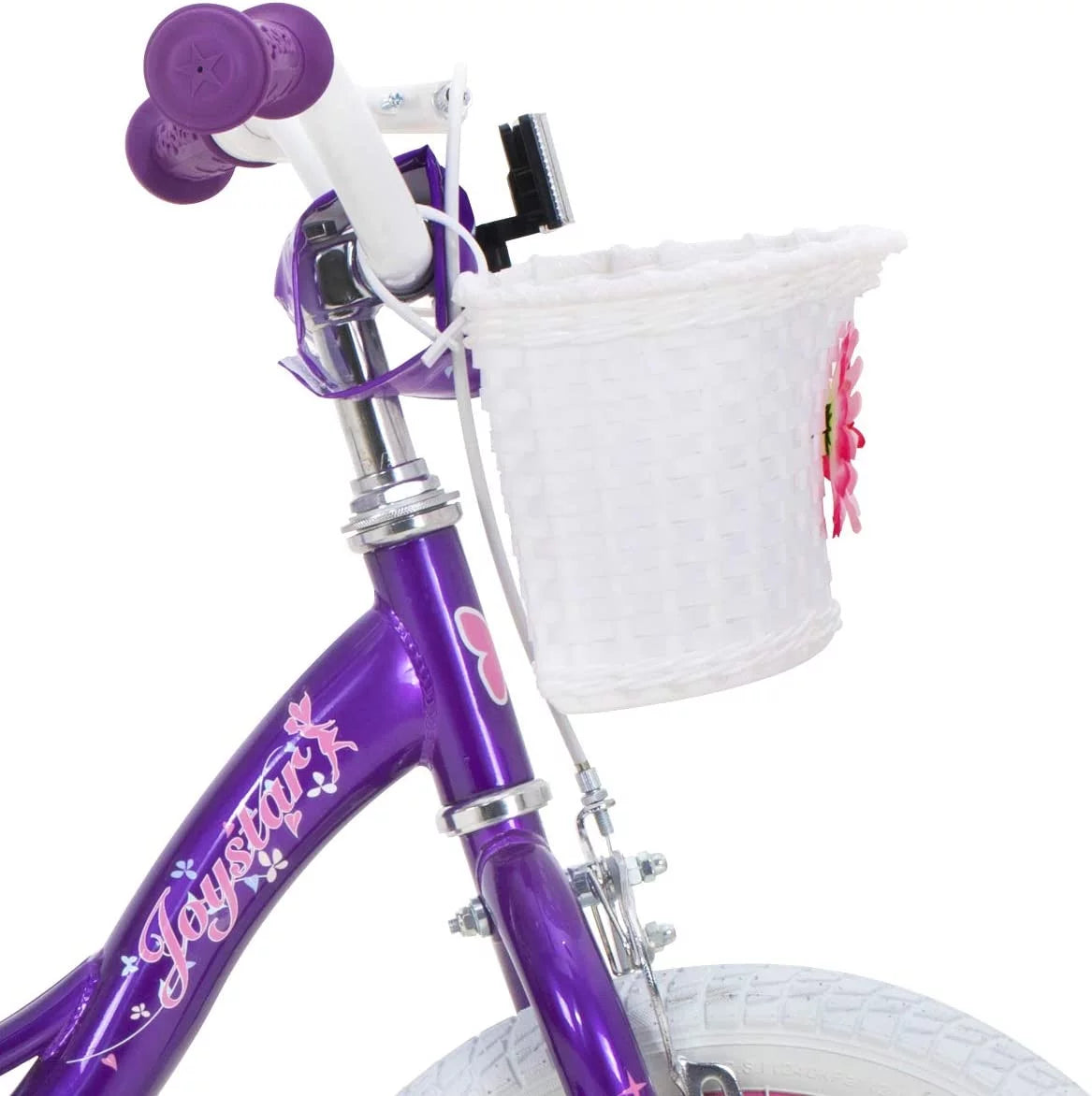 Pink 18 inch Kids Bike with Training Wheels J49345