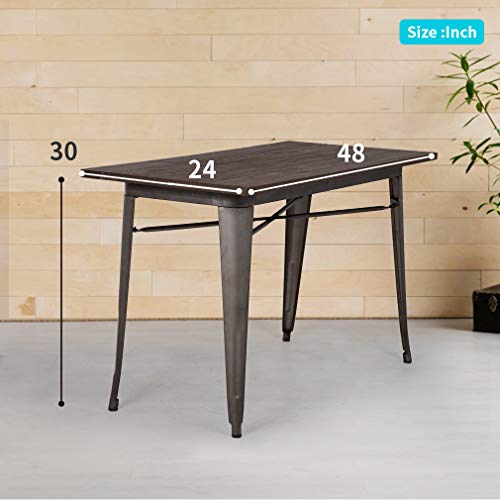 Metal Outdoor Dining Table 31 x 31 Inches L2285