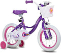 Pink 18 inch Kids Bike with Training Wheels J49345