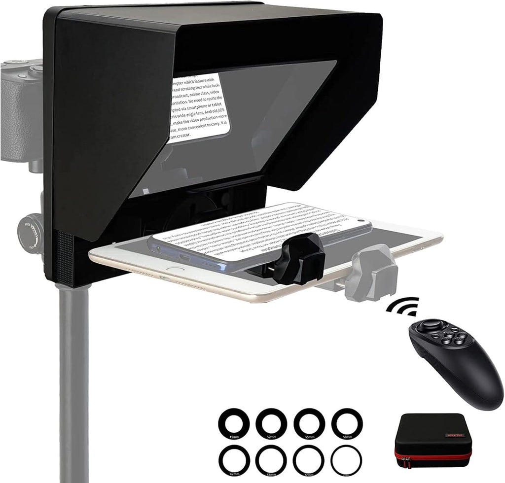 10 Folding Teleprompter for DSLR Smartphone and Tablet T12928
