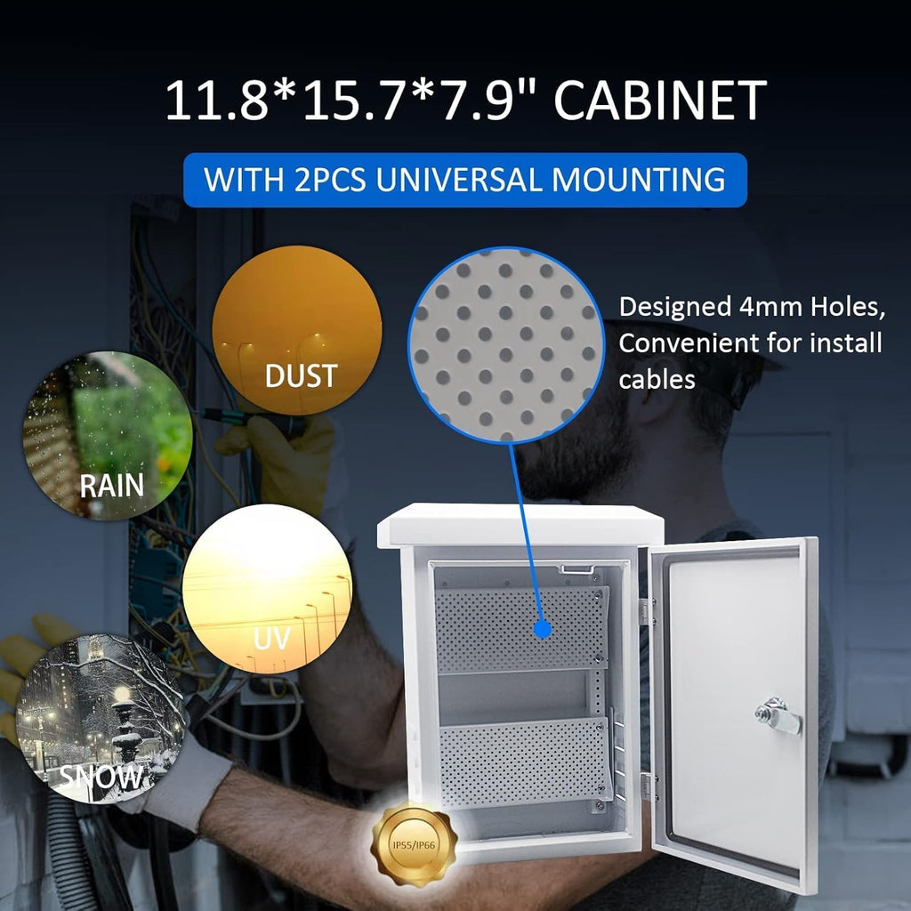 Outdoor Electrical Box, IP55 Stainless Steel Junction Box W899