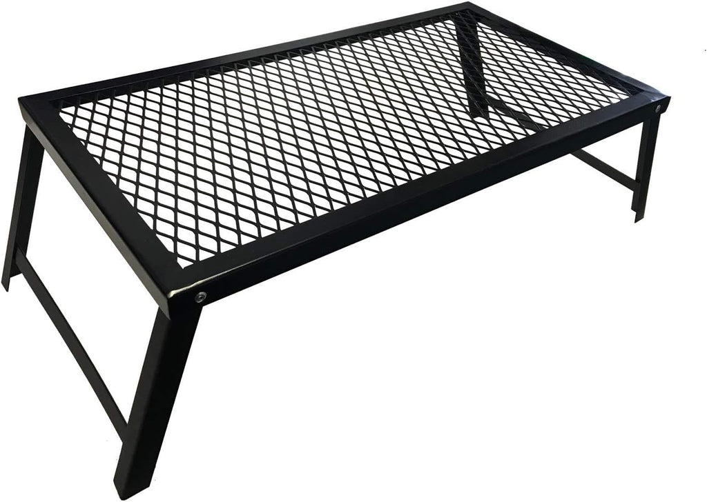 Black Folding Campfire Grill with Legs T258