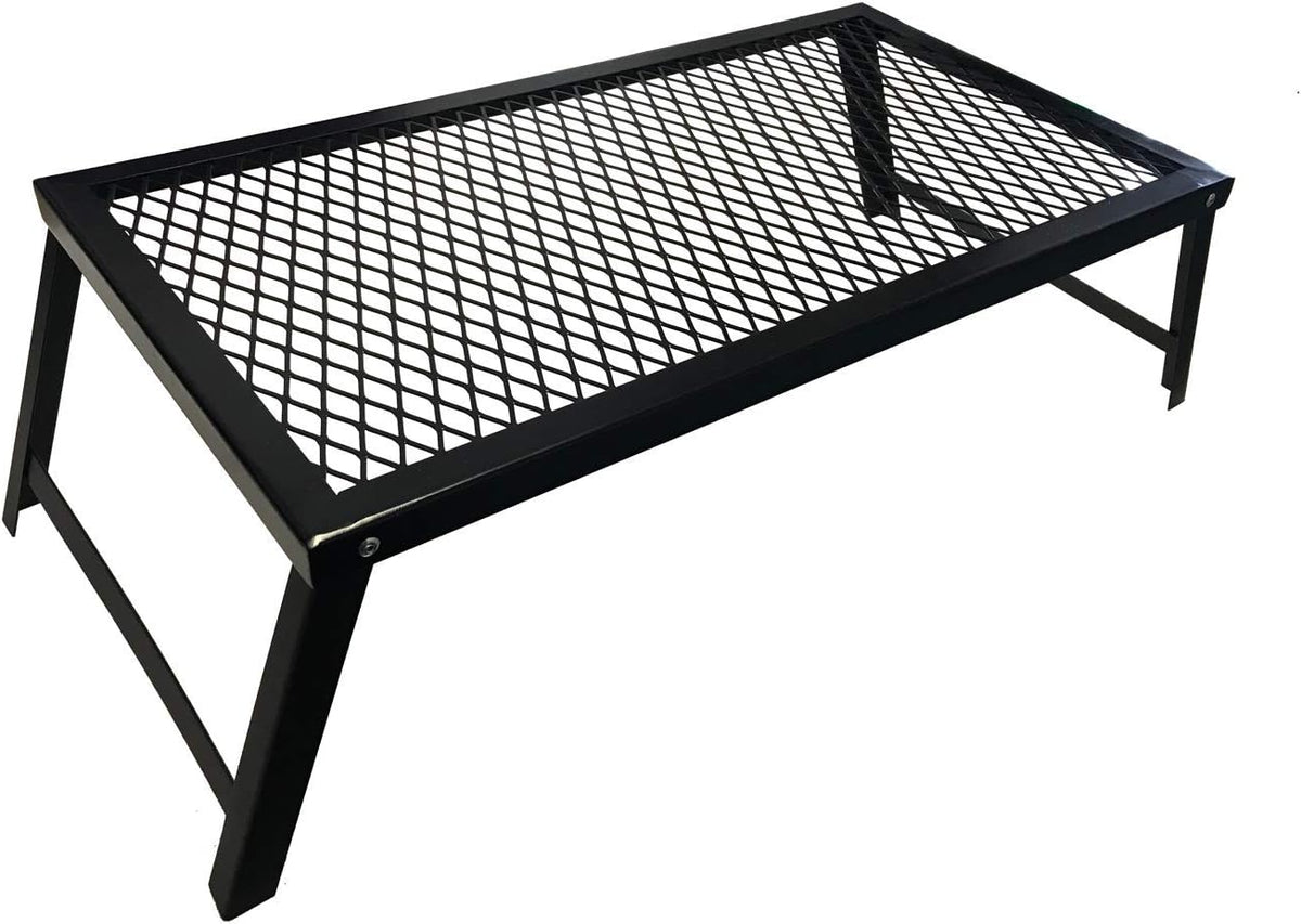 Black Folding Campfire Grill with Legs T258