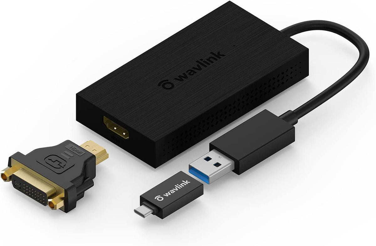 USB 3.0 to DVI/HDMI/VGA Universal Video Graphics Adapter with Audio Port K465589