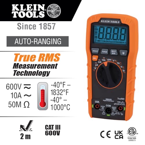Slim Digital Multimeter with Reverse Contrast Display E297351