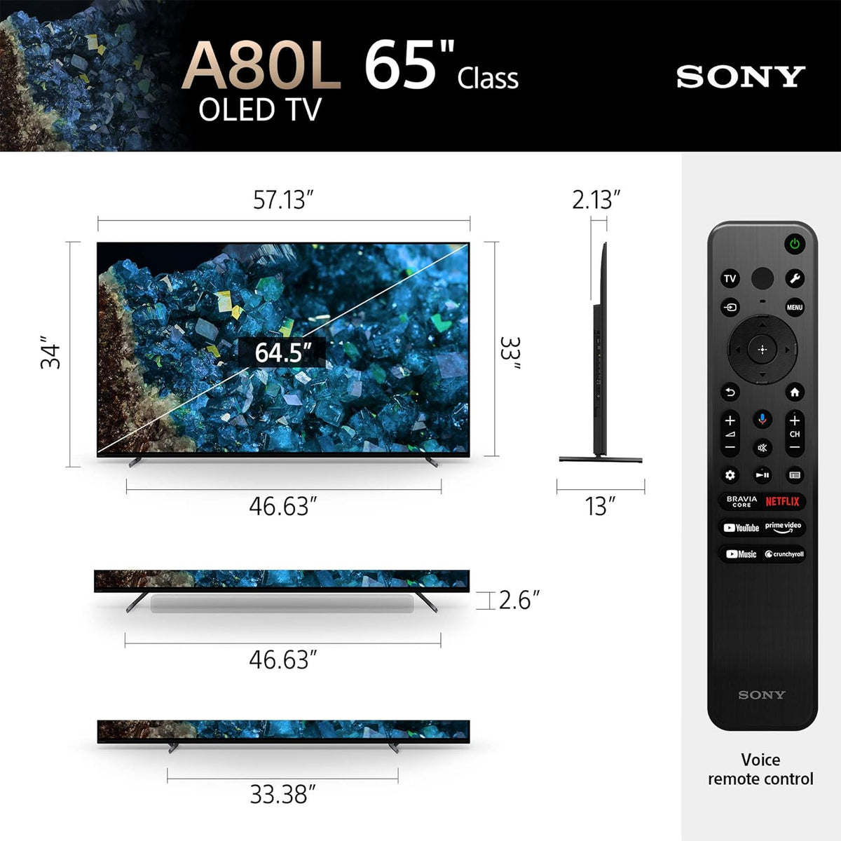65 inch OLED 4K Ultra HD TV O86146