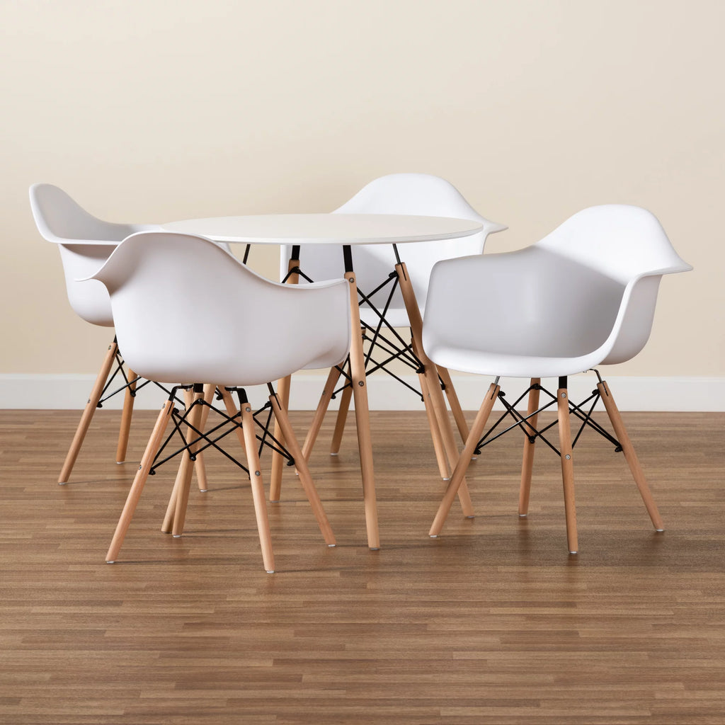 White 5-Piece Dining Set R682780