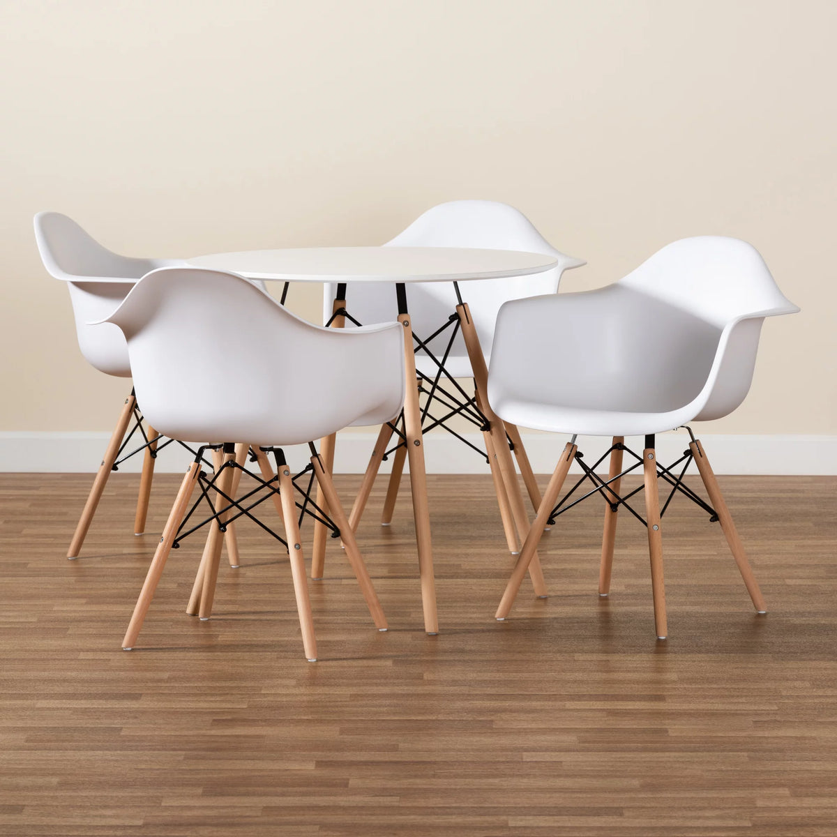 White 5-Piece Dining Set R682780