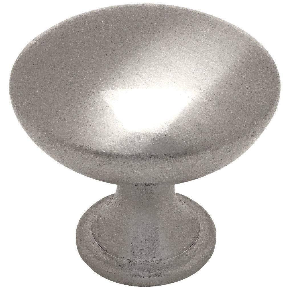 Satin Nickel Round Cabinet Hardware Knob 50 Pack Y437947
