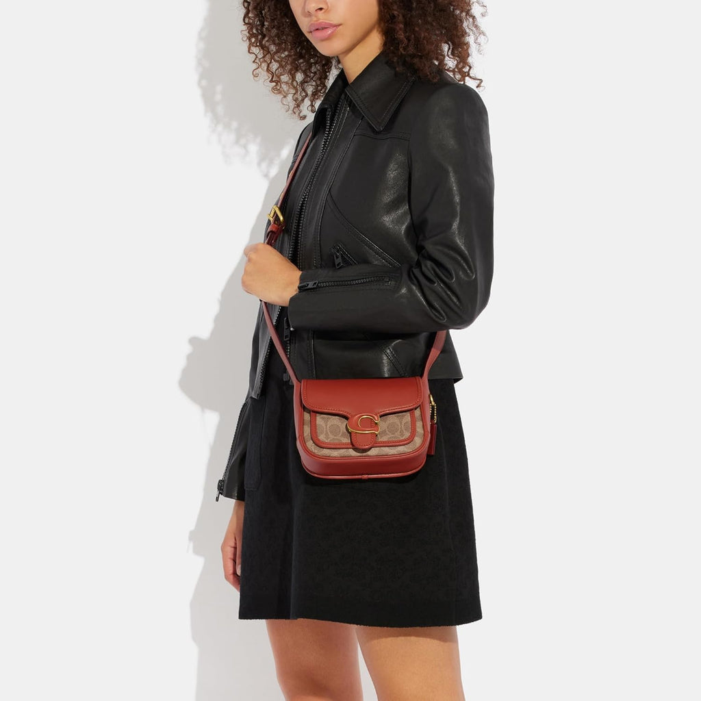 Tan Rust Coated Canvas Messenger B9867