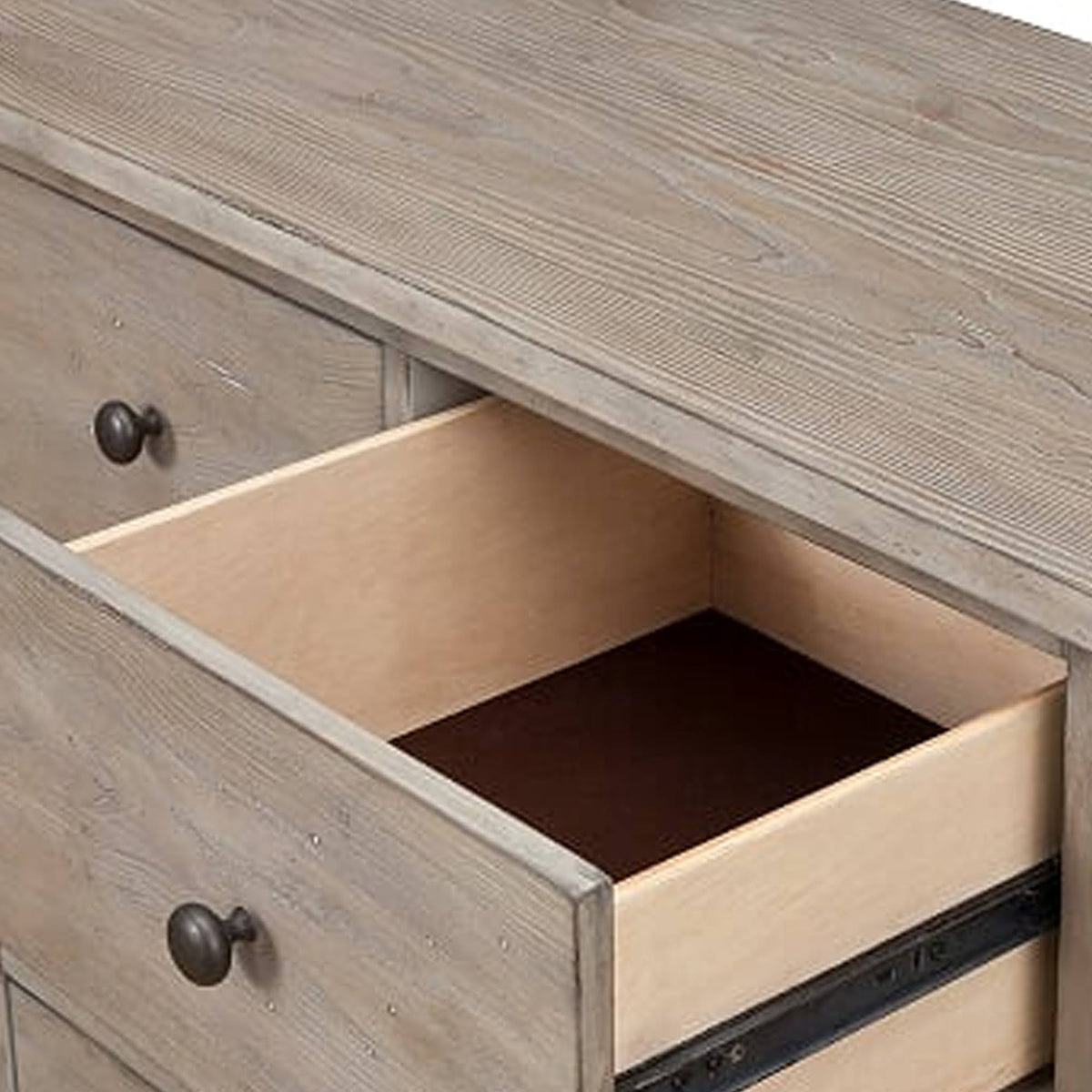 Natural Gray Wood 4 Drawer Accent Chest R8989