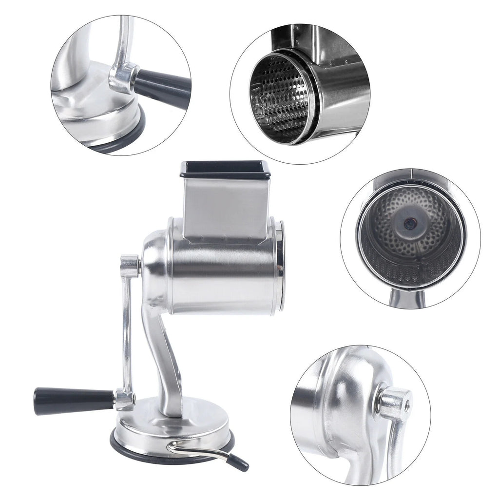 Stainless Steel Rotary Drum Grater with 5 Blades V69592