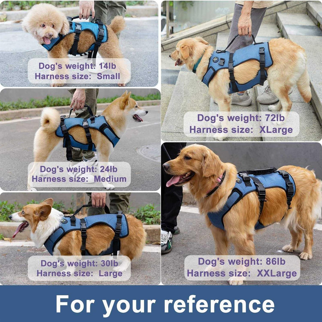 Dog Lift Harness Support Sling Pet Vest Adjustable Breathable Straps U8068