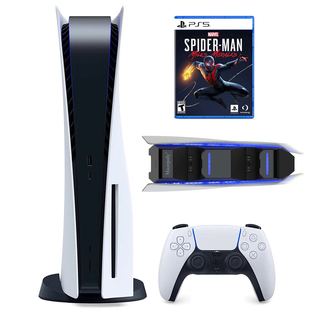 825GB Disc Console with Wireless Controller and Dual Charger Dock Z9707