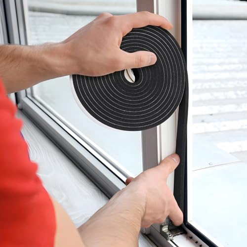 16Feet White Foam Weather Stripping Seal H976369