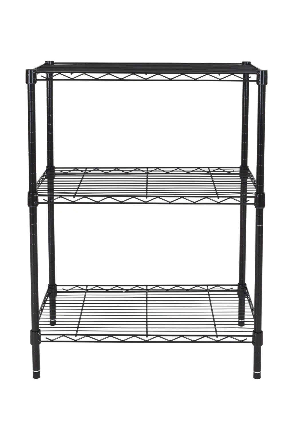3-Tier Black Wire Shelving Rack M817009