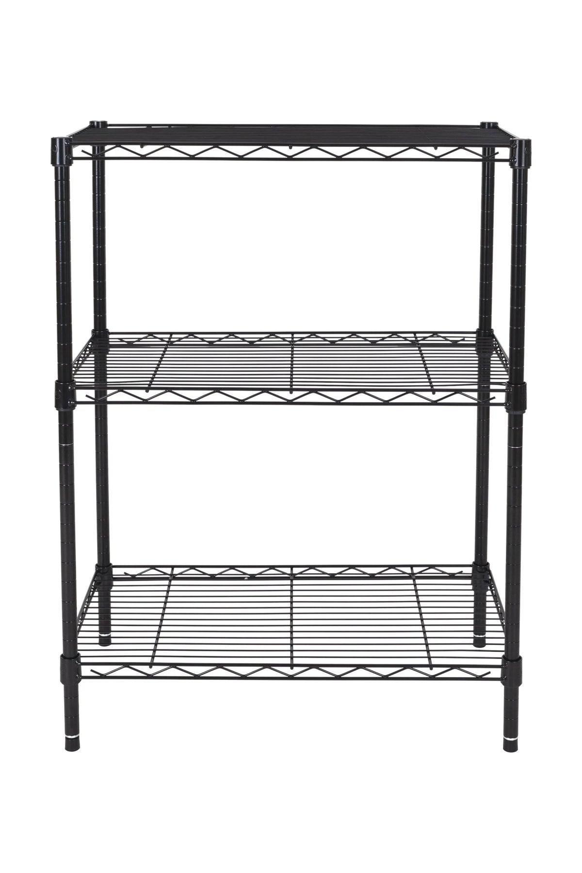 3-Tier Black Wire Shelving Rack M817009