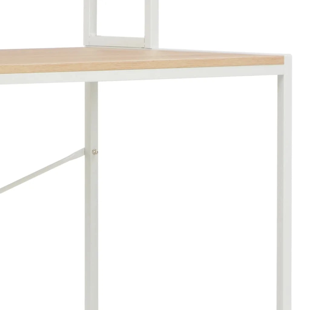 White and Oak Computer Desk K36911