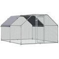Galvanized Metal Chicken Coop with Cover Q596