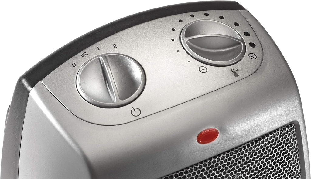 Ceramic Adjustable Thermostat Space Heater, Non-Oscillating, Small Portable Ceramic Space Heater, White C216