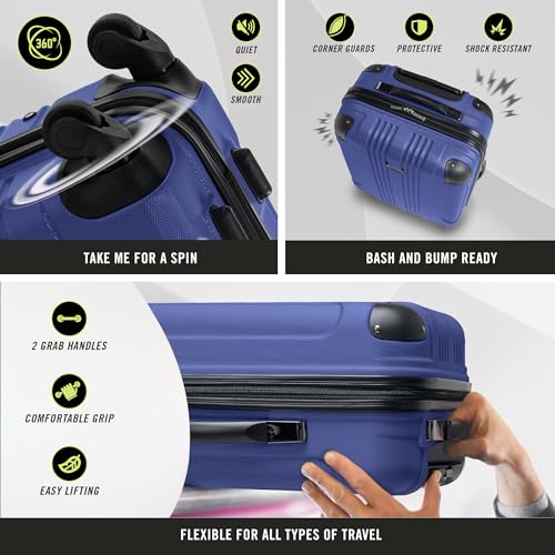 Cobalt Blue 20-Inch Carry On Hardshell Spinner Luggage B230462