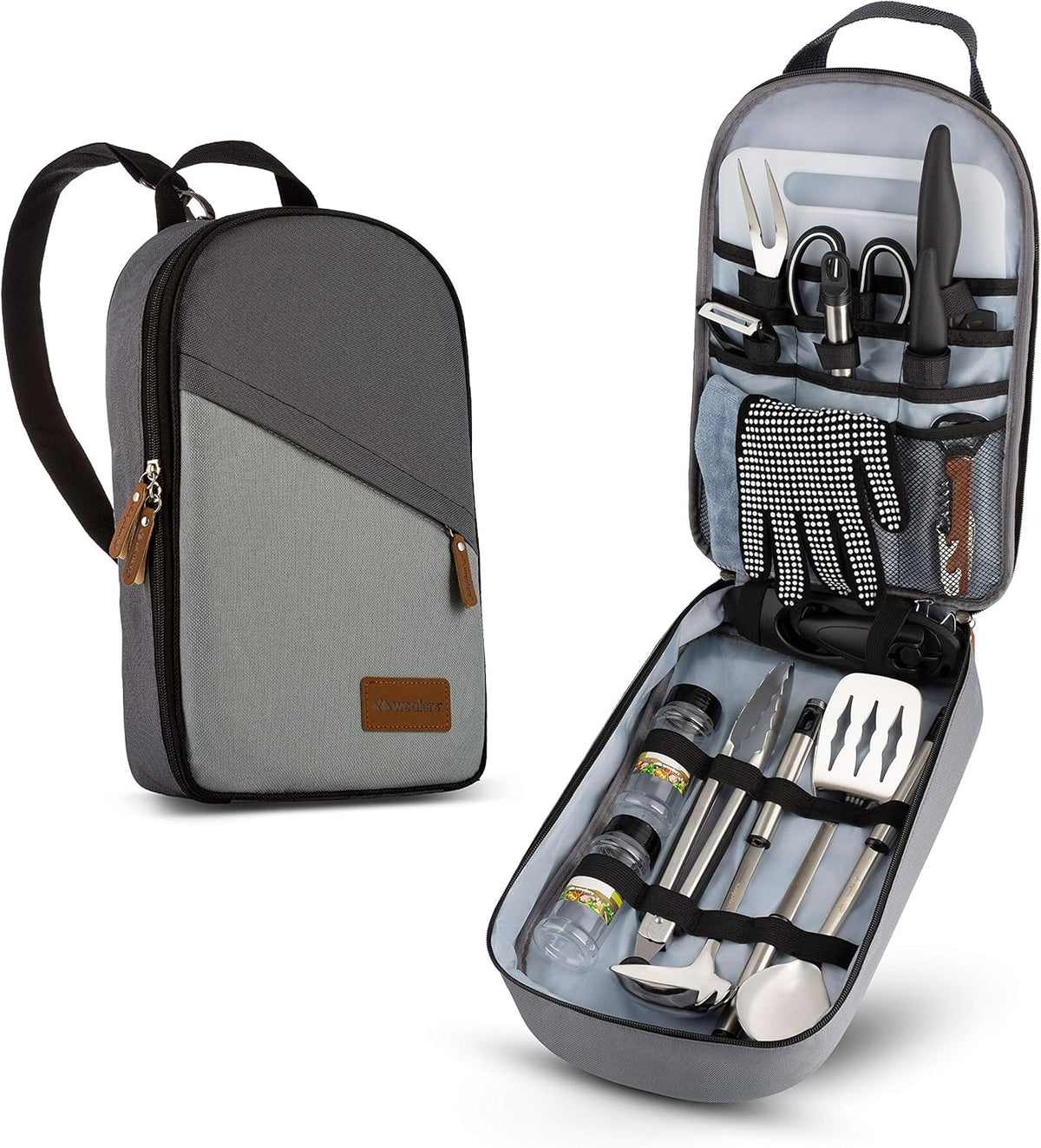 Camp Kitchen Cooking Utensil Set Travel Organizer J792399
