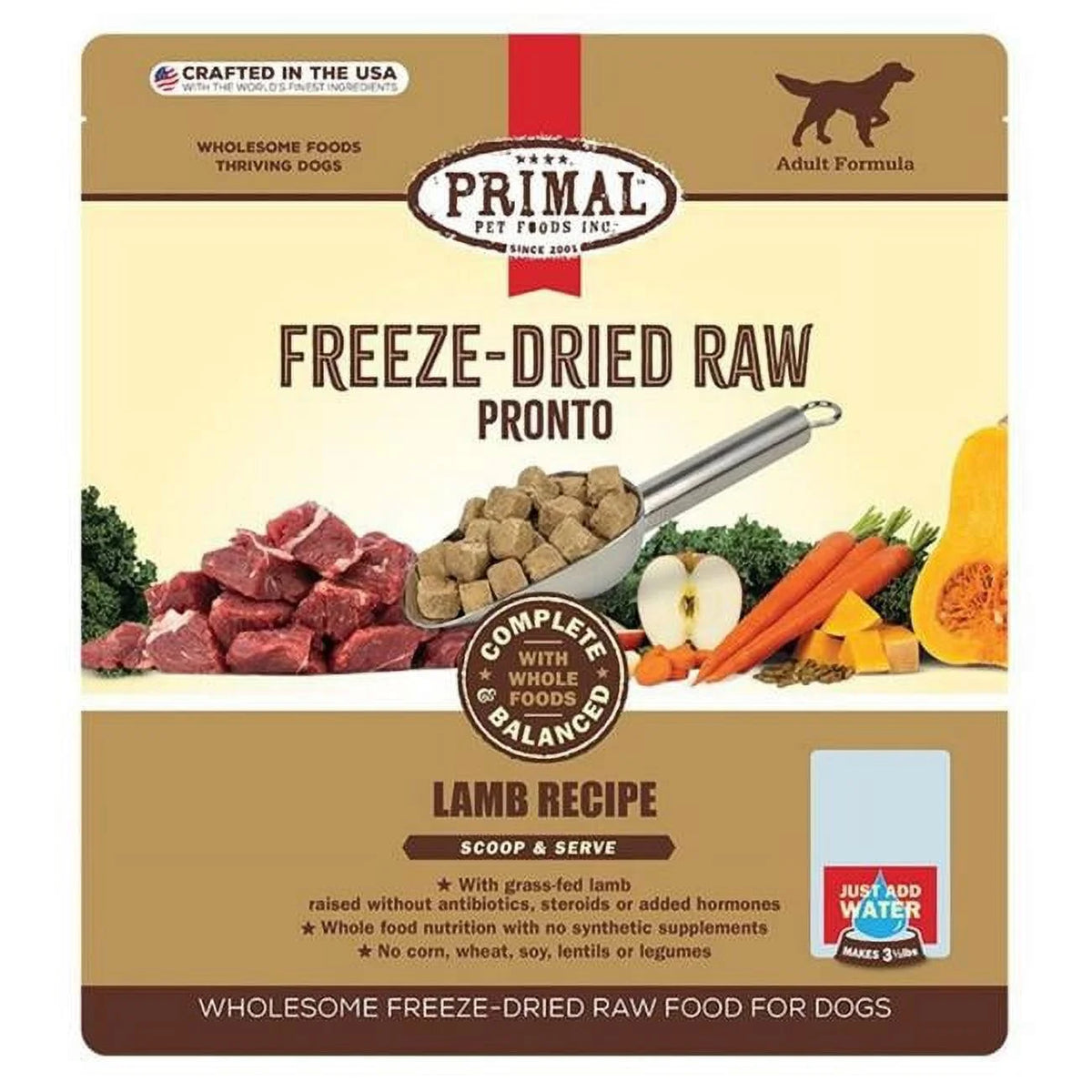 7 oz Freeze Dried Lamb Dog Food D14408