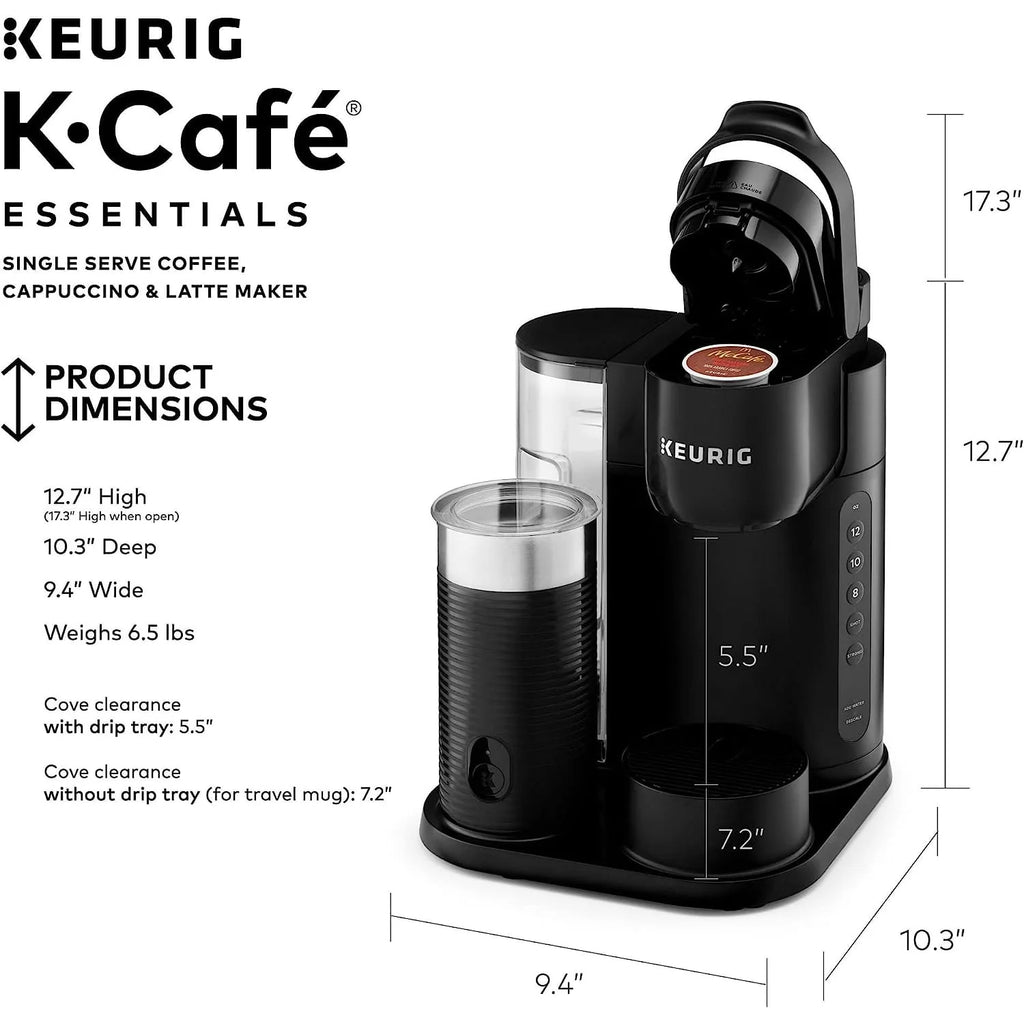 Black Single Serve Coffee, Latte and Cappuccino Maker O307224