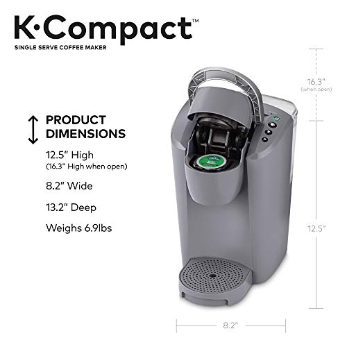 Black Single-Serve Coffee Maker with 3 Brew Sizes X988841