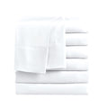 White Cooling Microfiber Twin Size Flat Sheets 6-Pack A726