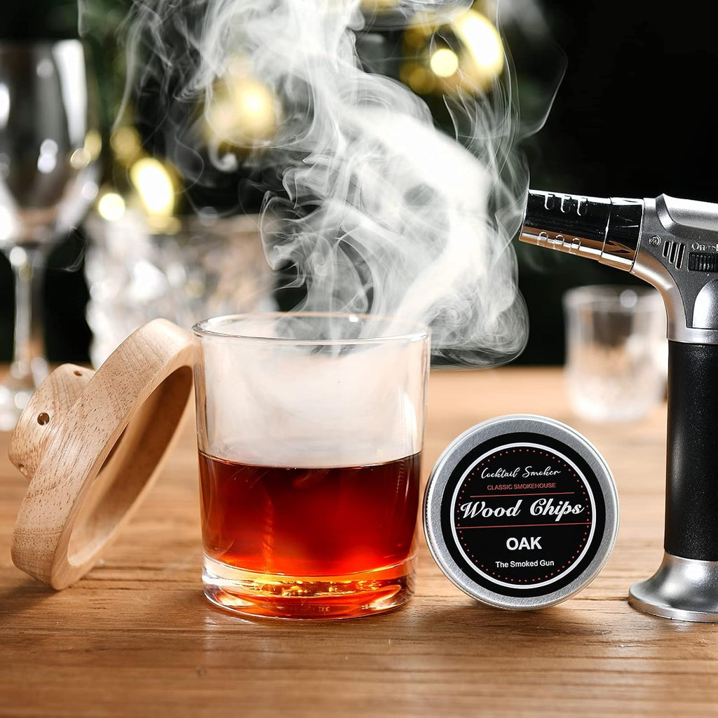 Cocktail Smoker Kit with Butane Torch and 4 Pack Wood Chips N73681