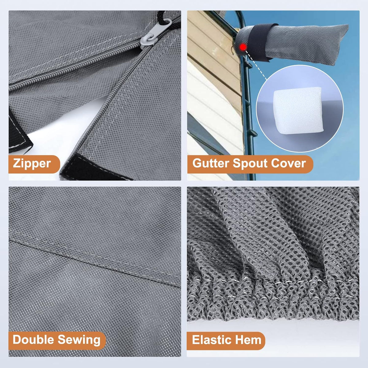 5 Layers Top 5th Wheel RV Cover Heavy Duty Camper Cover K11124