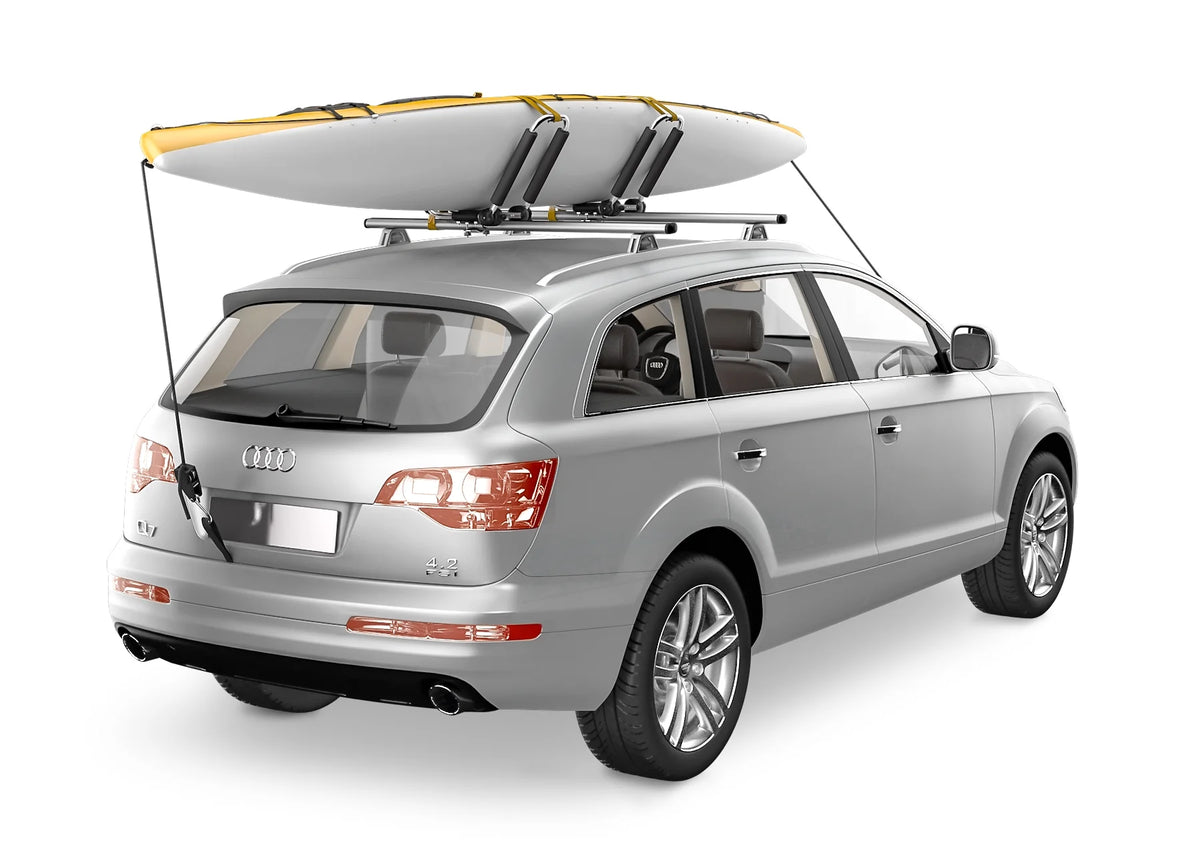 Stainless Steel J-Bar Rack Roof Top Mount with Ratchet Straps, Folding Carrier M912491